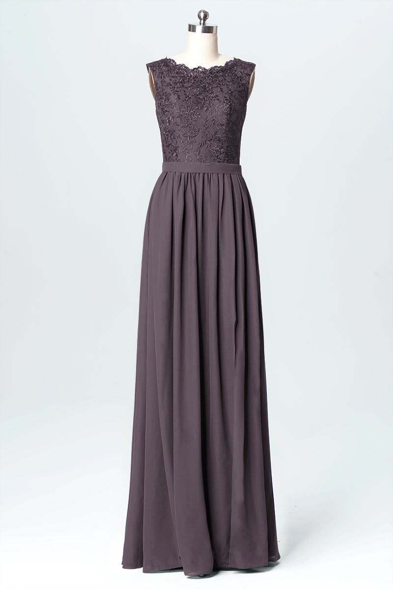 Lace Boat Neck Sleeveless Bridesmaid Dress| Plus Size | 60+ Colors KF Bridal Lace Boat Neck Sleeveless Bridesmaid Dress| Plus Size | 60+ Colors KF Bridal