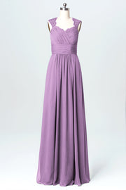 Lace Column Sweetheart Sleeveless Bridesmaid Dress-B03077