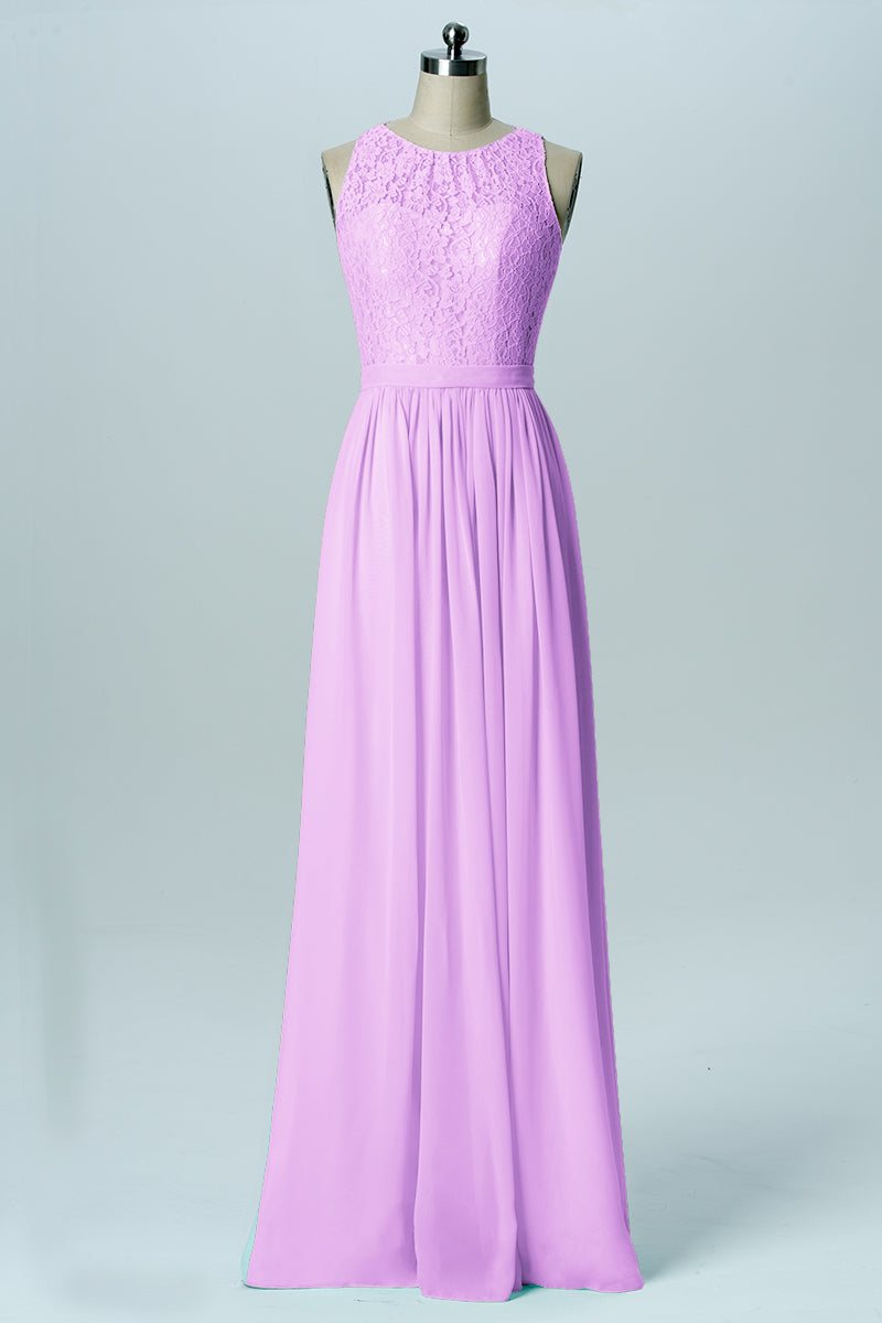 purple pastel bridesmaid dresses Chiffon V-Neck Sleeveless Bridesmaid Dress| Plus Size