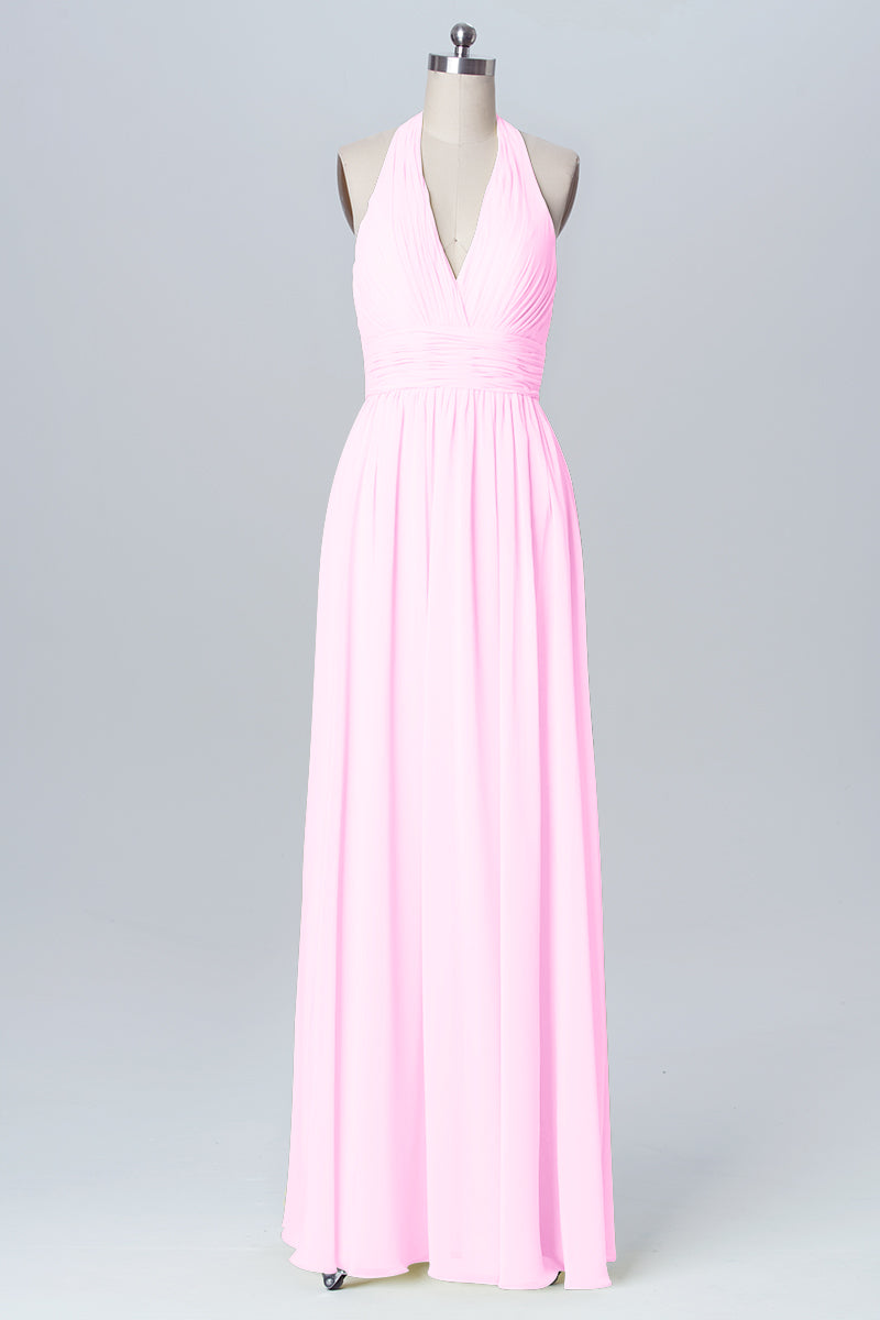 ワンピース Feminine chiffon setup flare Abstract Chiffon Halter Neck Frill Shift Dress | Dresses