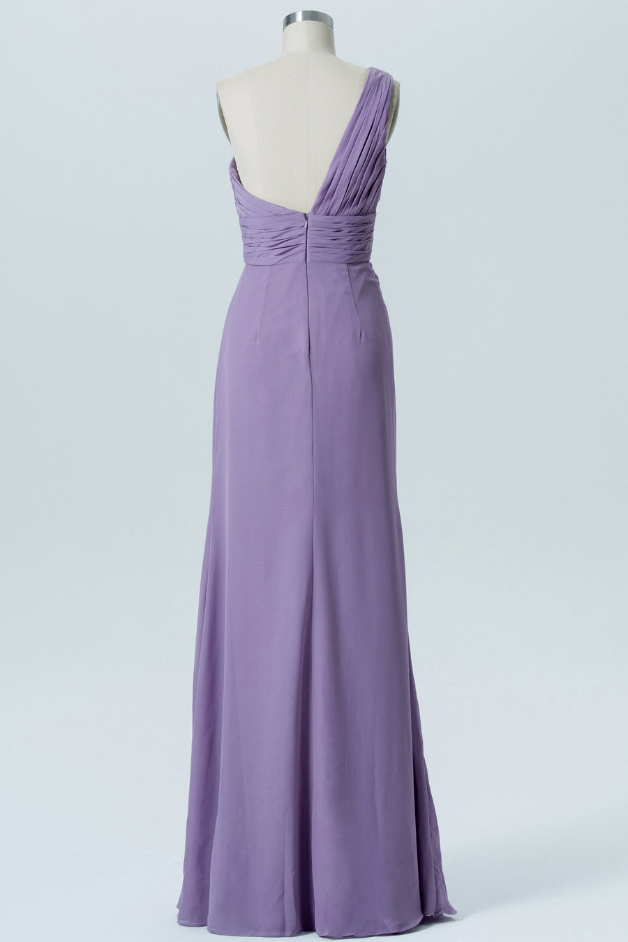 Chiffon One Shoulder Sleeveless Bridesmaid Dress| Plus Size | 60+ Colors KF Bridal Chiffon One Shoulder Sleeveless Bridesmaid Dress| Plus Size | 60+ Colors KF Bridal