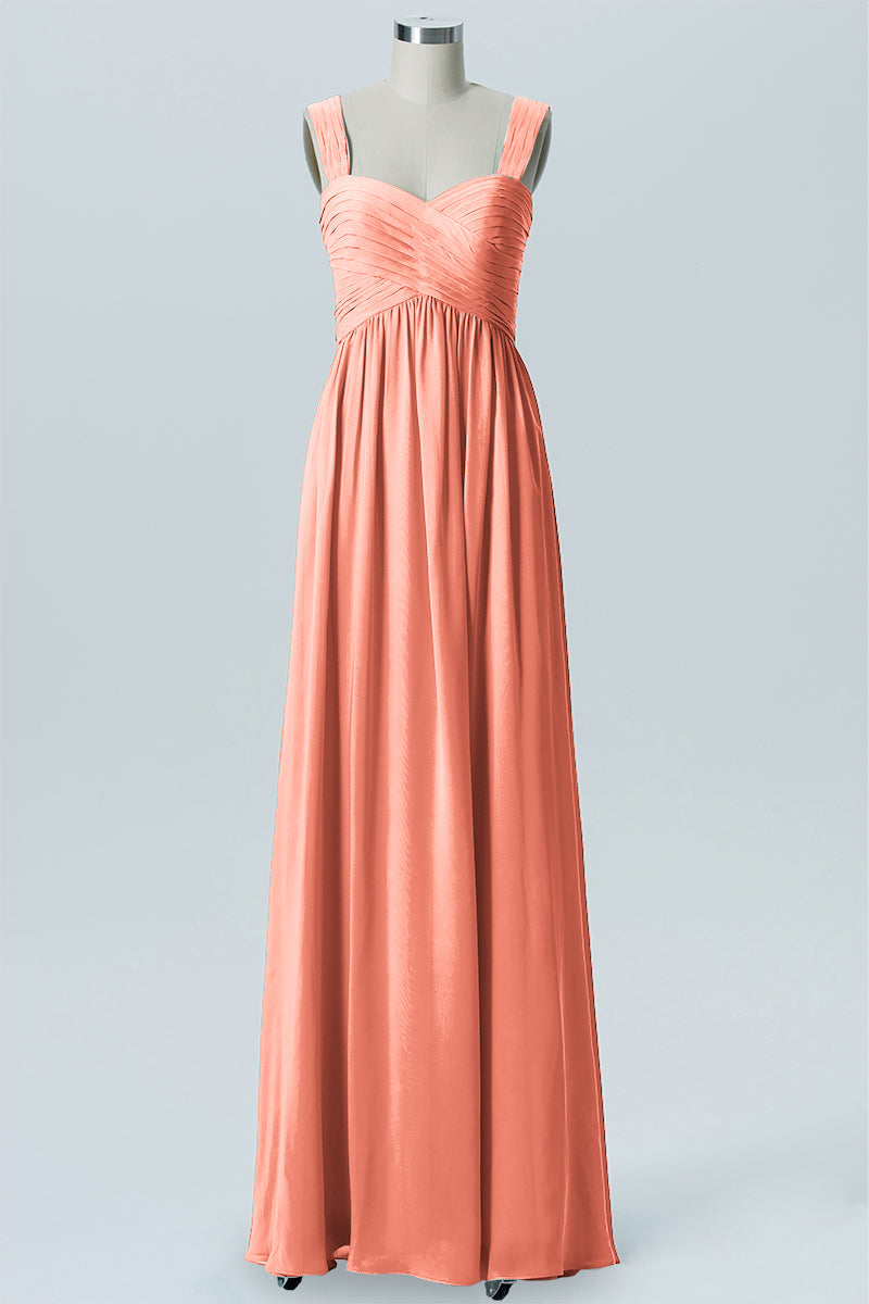 Chiffon Sweetheart Sleeveless Bridesmaid Dress| Plus Size | 60+ Colors KF Bridal Chiffon Sweetheart Sleeveless Bridesmaid Dress| Plus Size | 60+ Colors KF Bridal