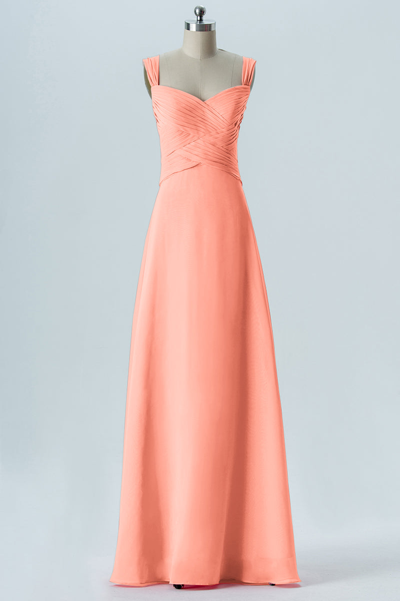 Chiffon Sweetheart Cap Sleeves Bridesmaid Dress| Plus Size | 60+ Colors KF Bridal Chiffon Sweetheart Cap Sleeves Bridesmaid Dress| Plus Size | 60+ Colors KF Bridal