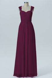 Lace Column Sweetheart Sleeveless Bridesmaid Dress-B13601