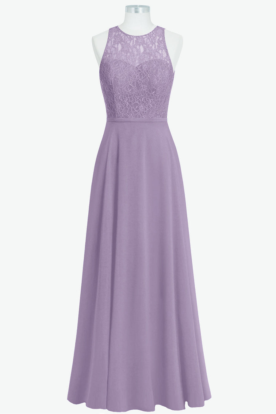 Chiffon  Scoop Neck Sleeveless Bridesmaid Dress| Plus Size | 60+ Colors