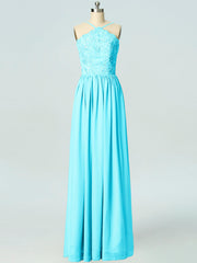 Lace Column Halter Sleeveless Bridesmaid Dress-B19044