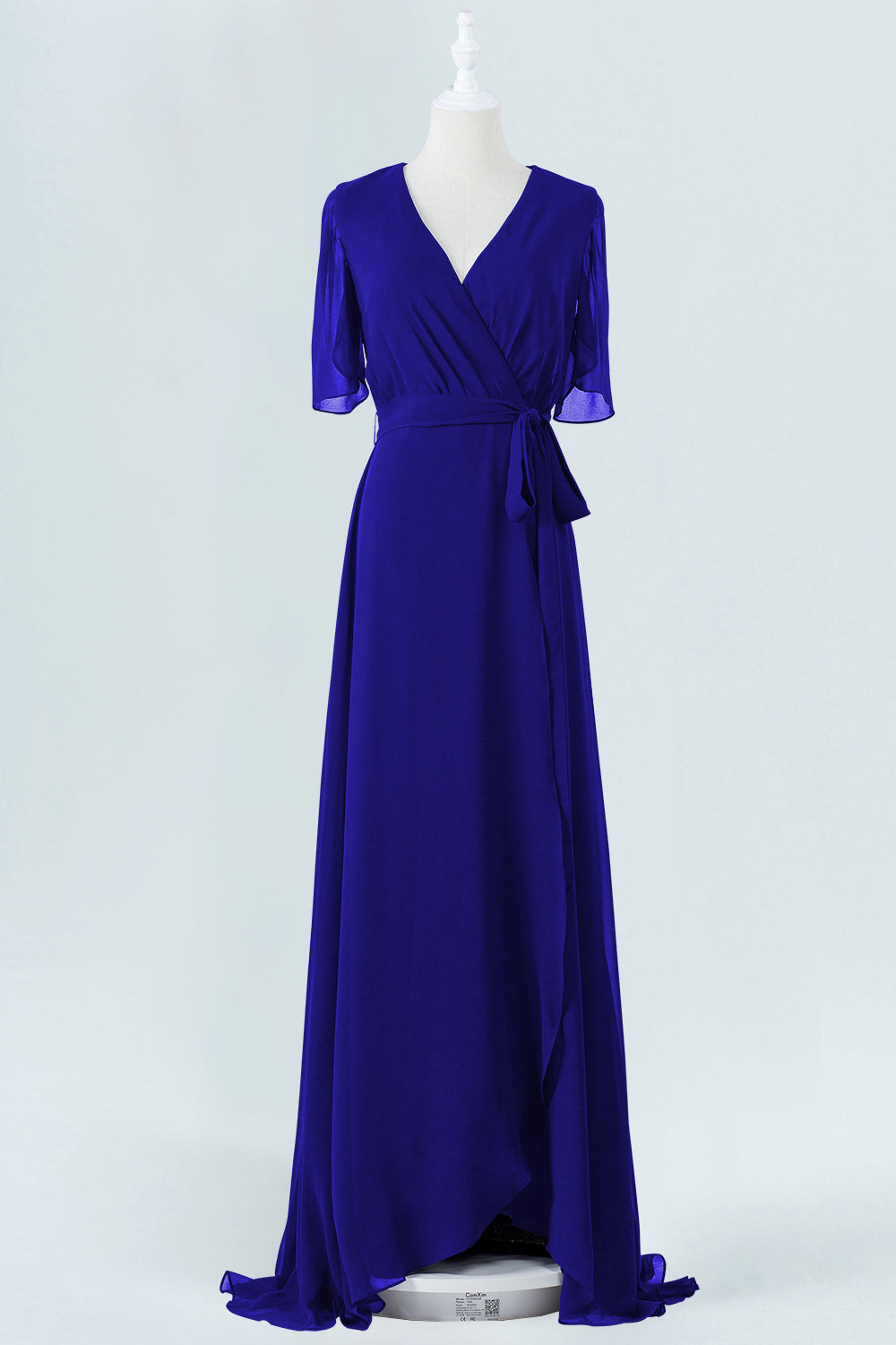 Chiffon Halter Sleeveless Bridesmaid Dress| Plus Size | 60+ Colors