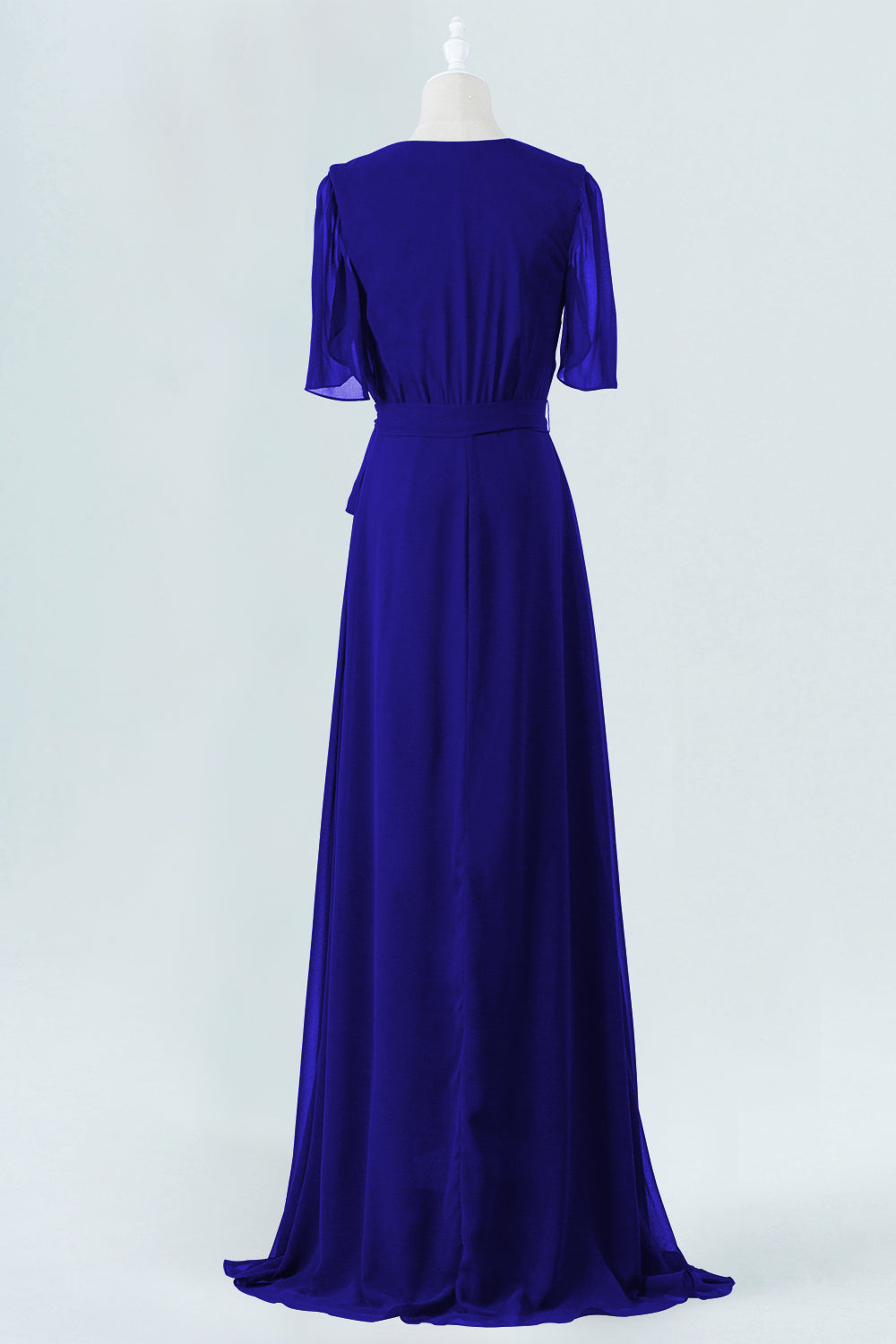 Chiffon Halter Sleeveless Bridesmaid Dress| Plus Size | 60+ Colors