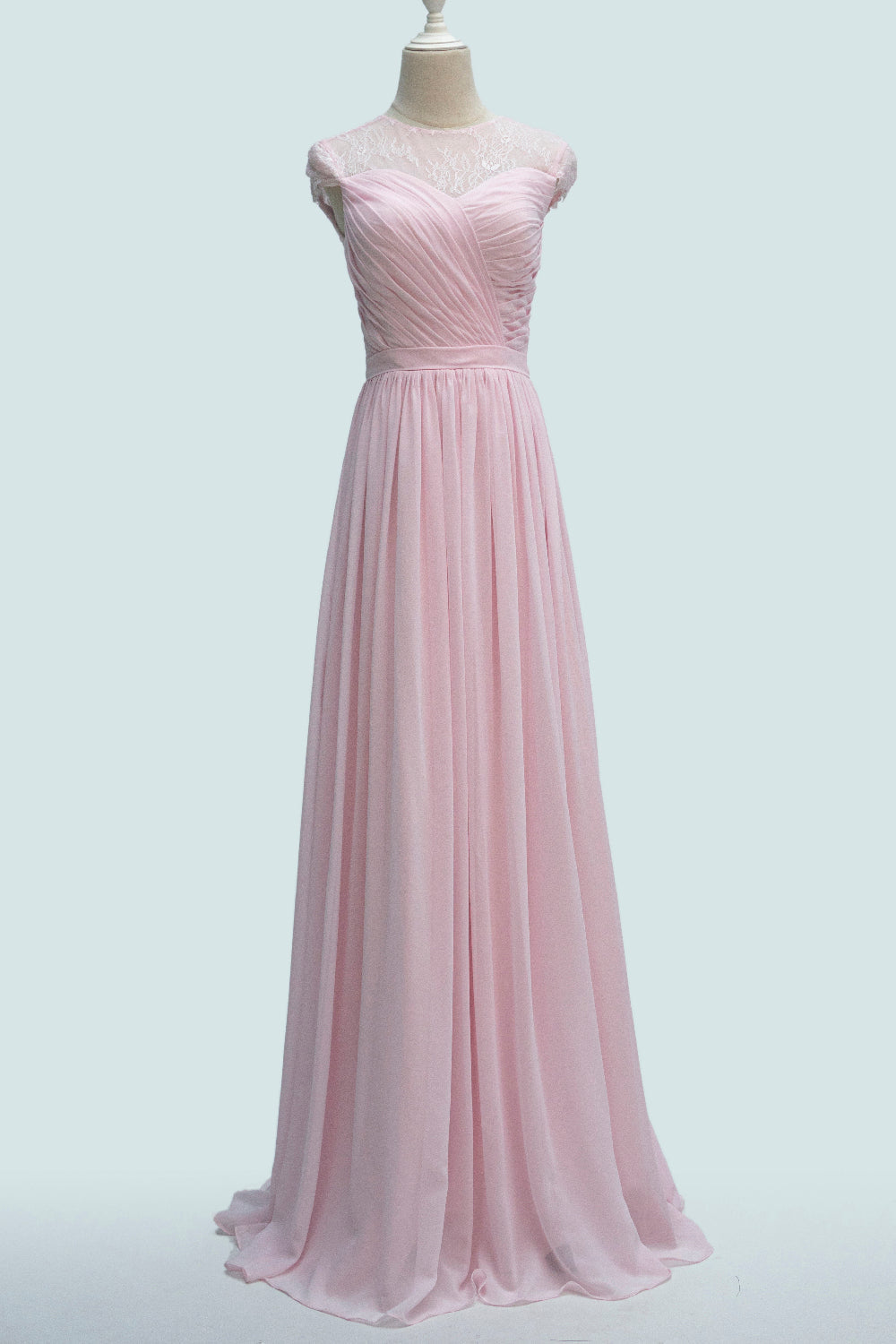 Chiffon  Halter Sleeveless Bridesmaid Dress| Plus Size | 60+ Colors