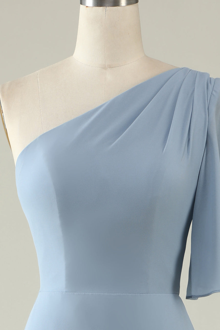 Lace Jewel Neck Short Sleeves Bridesmaid Dress| Plus Size | 60+ Colors