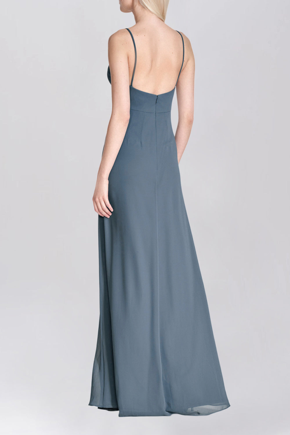 Chiffon Dipped Half Sleeves Bridesmaid Dress| Plus Size | 60+ Colors